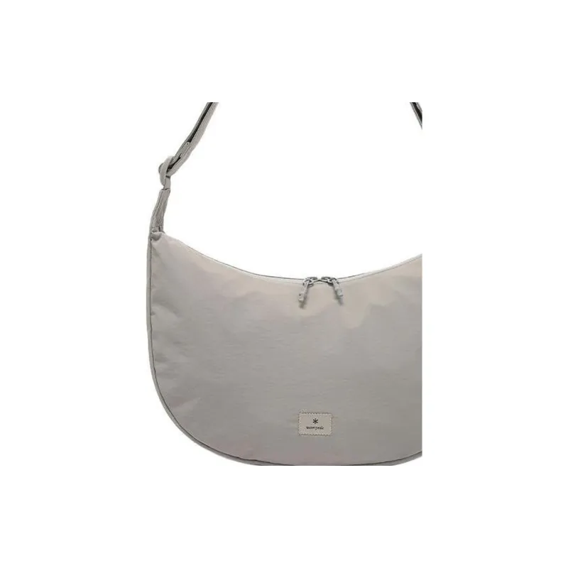 Snow Peak Nylon Portable Crossbody Bag Shoulder Bag Unisex Dusty Gray-3