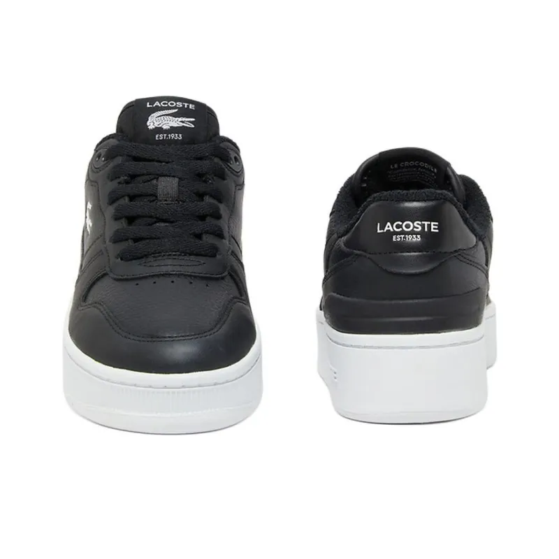 LACOSTE T-Clip Anti-Slip Wear-Resistant Low-Top Skateboard Shoes Women's Black White-4