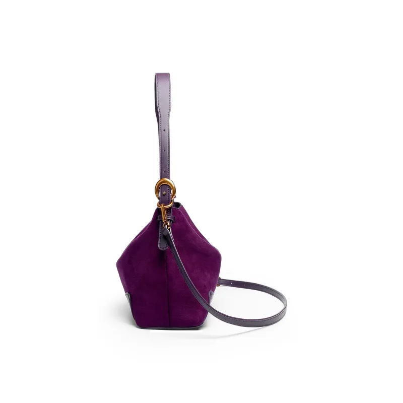 Mulinsen Polyurethane Crossbody Bag Shoulder Bag Women's Purple-4