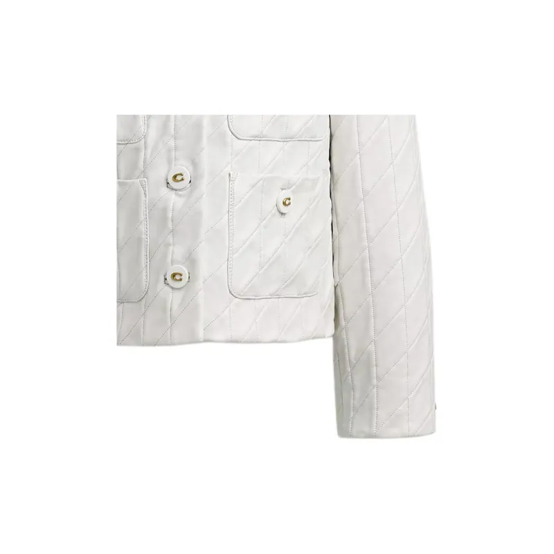 COACH Jackets & Coats Women's White-3