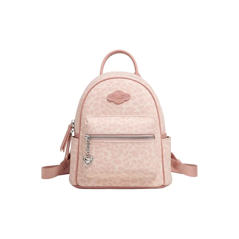 AILUXI Synthetic Leather Backpack Women's Sweetheart Pink-1