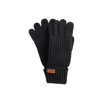 BARBOUR Acrylic Knit Gloves Men's Black