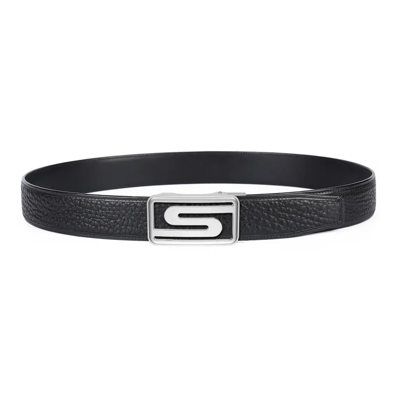 CATELLES Wild Cow Leather Textured Top Grain Cow Leather Leather Belts Men's Width  3.5cm-4
