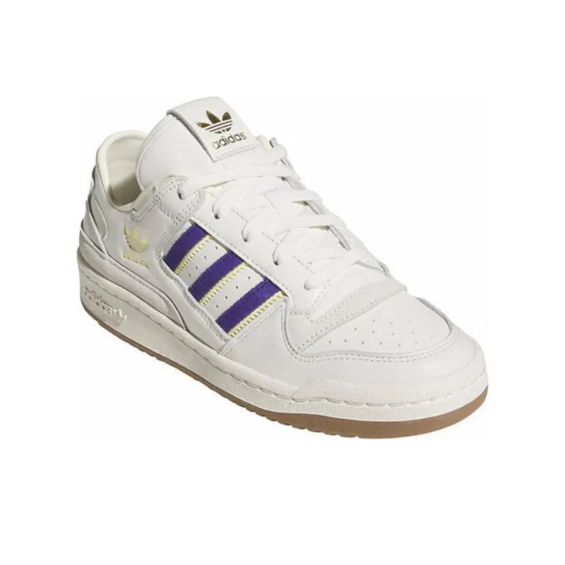 Adidas Forum Low Cl Cloud White Collegiate Purple Cream White Women's-2