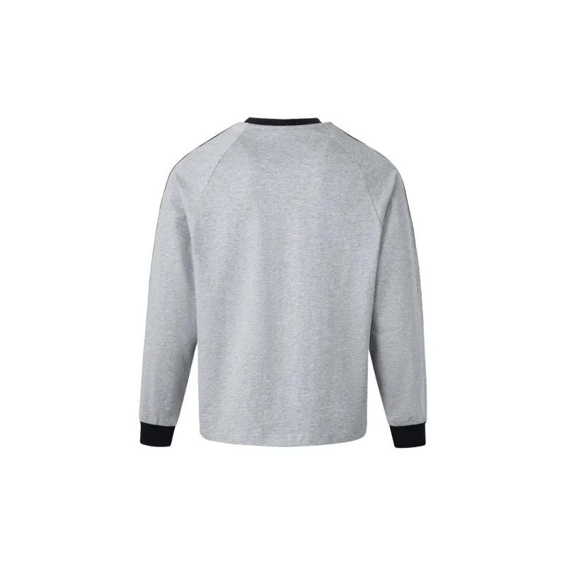 Adidas Originals Classics 3 Stripes T Shirt Men's Medium Heather Gray/Black-1