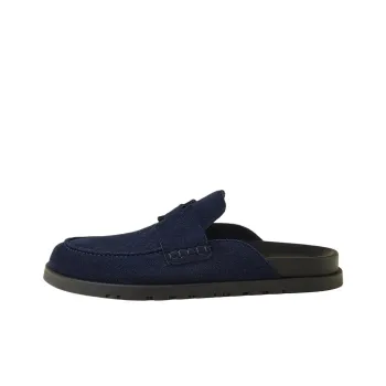 HERMES Go Closed Toe Slippers Men's Marine Blue