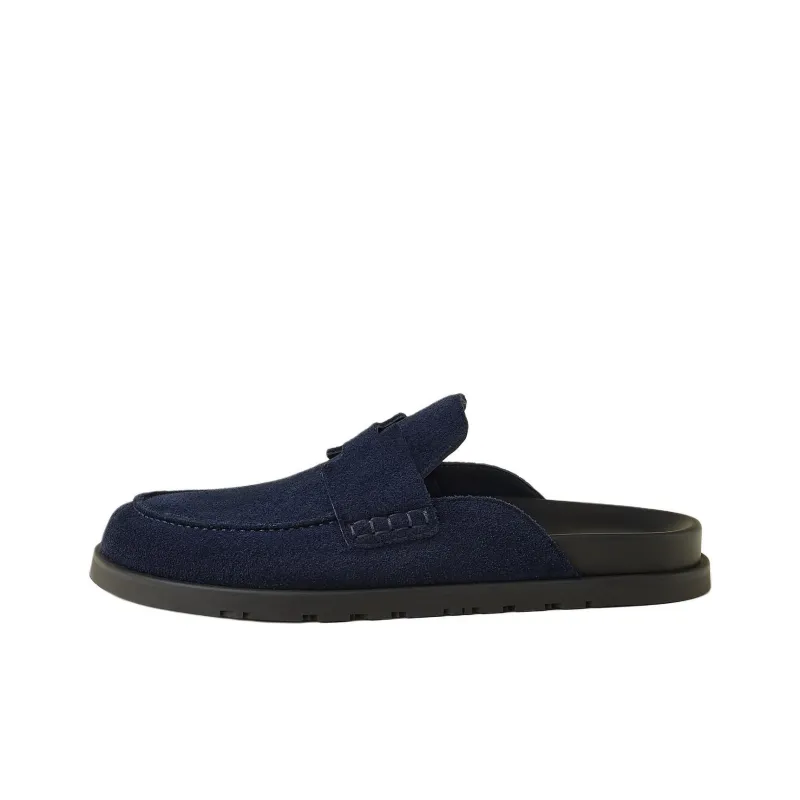 HERMES Go Closed Toe Slippers Men's Marine Blue-0
