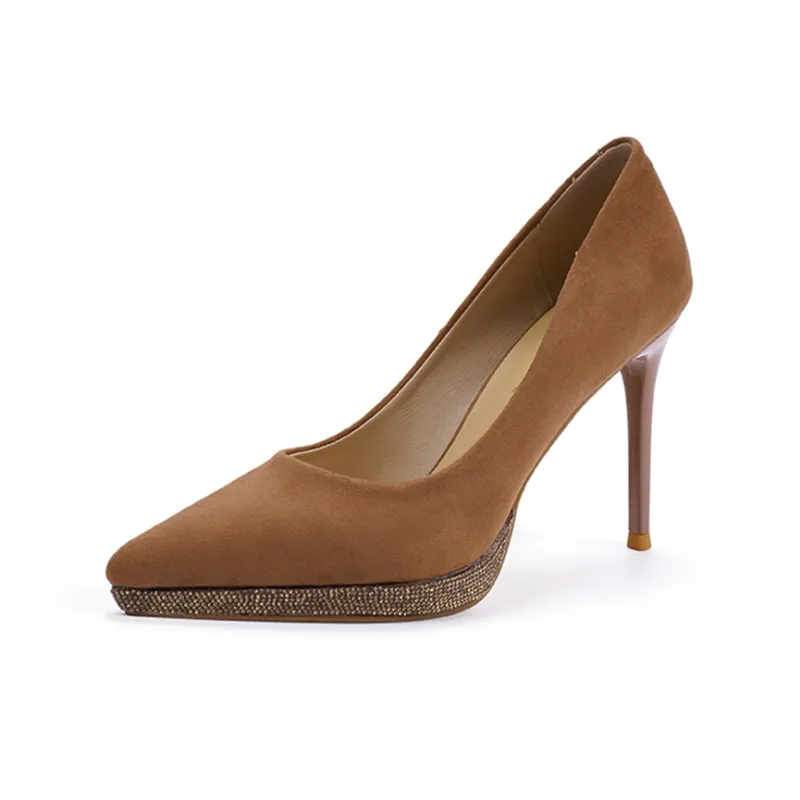 Ainer-cat Slim Heel High Heels 10cm Women's-8
