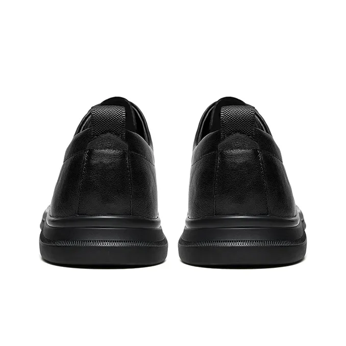 HANG TEN Men's Casual Shoes Men Low Top Black/Light Brown-4