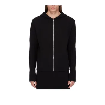 RICK OWENS Zip Up Hooded Knitted Cardigan