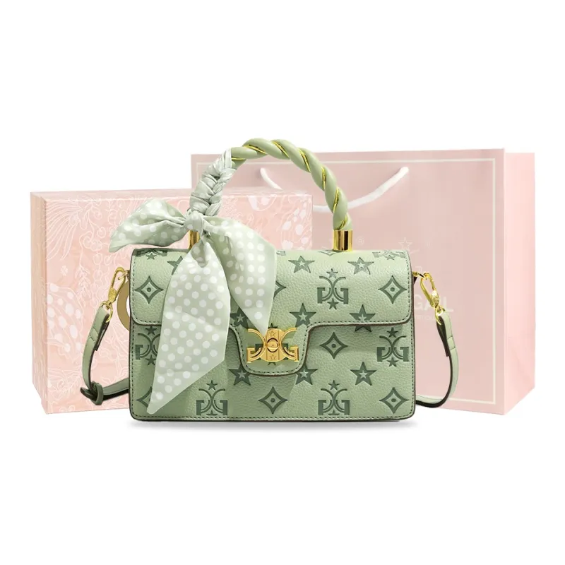 MISS GAIL Artificial Leather Shoulder Bag, Crossbody Bag, Handbag Regular Women's White/Pink-25