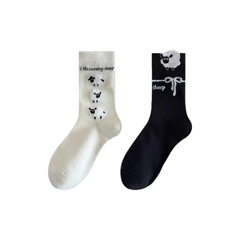 Mid Calf Socks Women's Combo Set-26