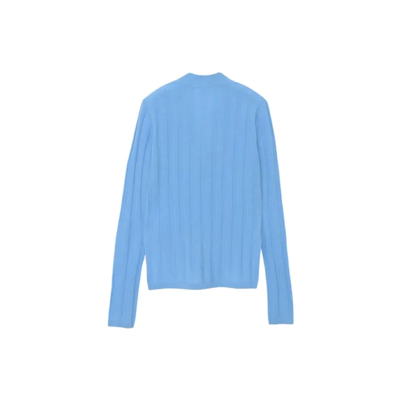 CINOH Cashmere Sweater Women's Sax Blue-1