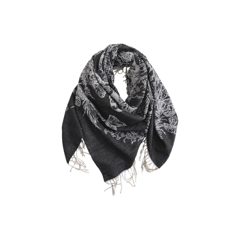 Lagur Faux Cashmere Knit Scarves Women's-4