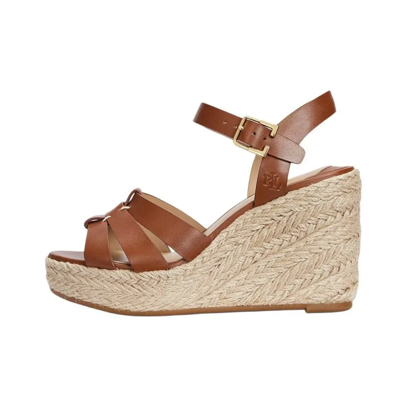 LAUREN RALPH LAUREN Soffia Strap Sandals 7cm Women's Brown-0