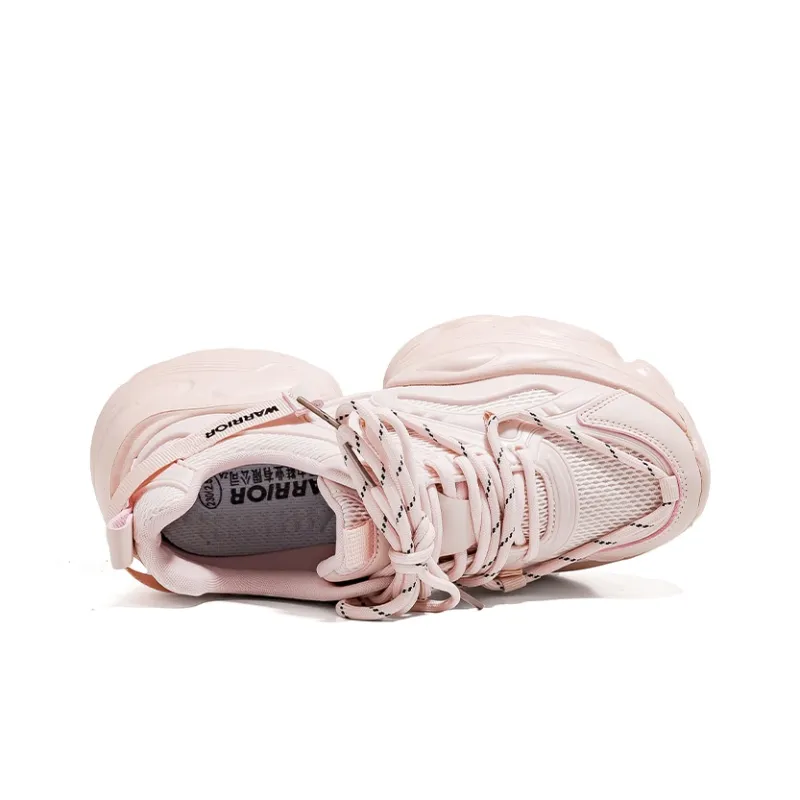 Warrior Low Top Chunky Sneakers Women's Pink-3