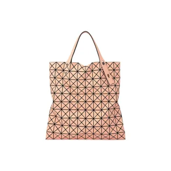 ISSEY MIYAKE Prism Artificial Leather Tote Bag Shopping Bag Shoulder Bag Handbag Women's Coral Orange