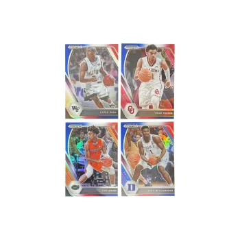 PANINI 2021 PRIZM Zion Williamson+Trey Yang+Paul+Trey Manu T Refringence University Total 4 Pieces Sports Cards 4 Pcs