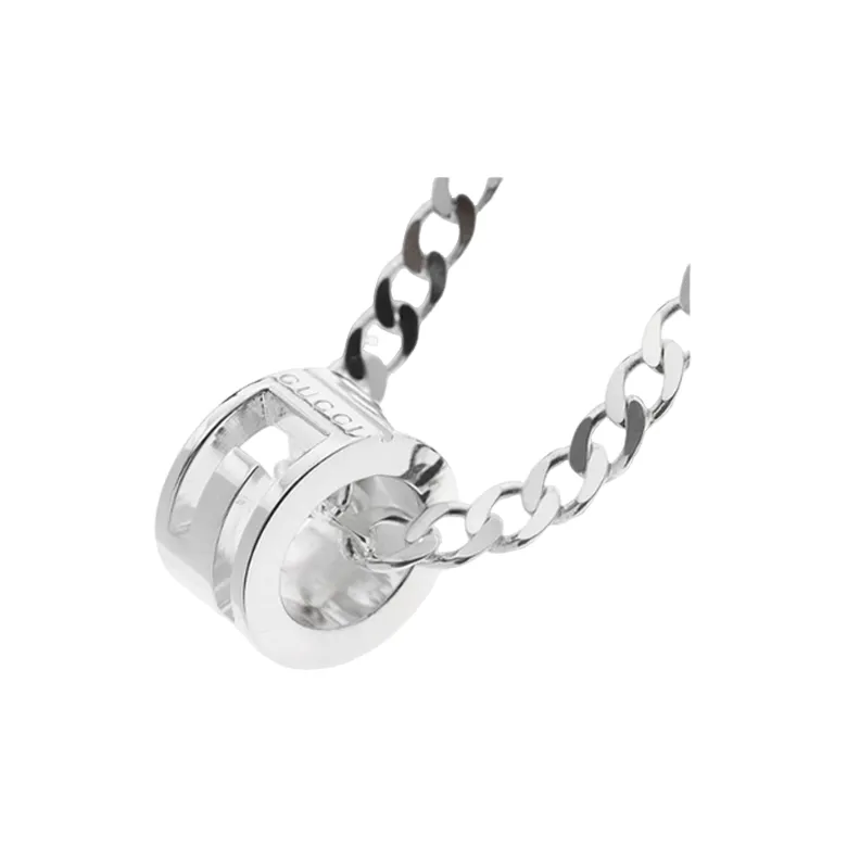 GUCCI 925 Sterling Silver Necklaces Unisex Silver-1