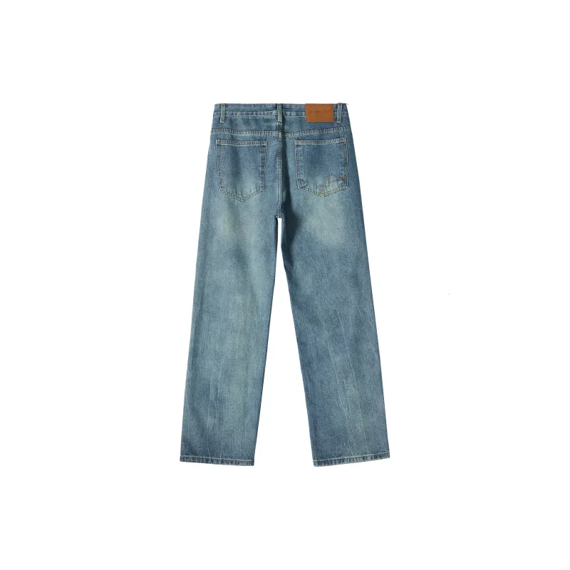 Yiwen Jeans Unisex Light Blue-2