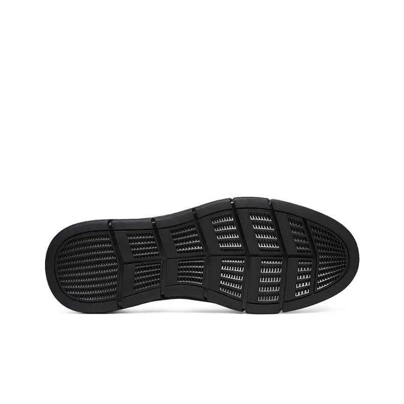 HANG TEN Men's Casual Shoes Men Low Top Black/Light Brown-5