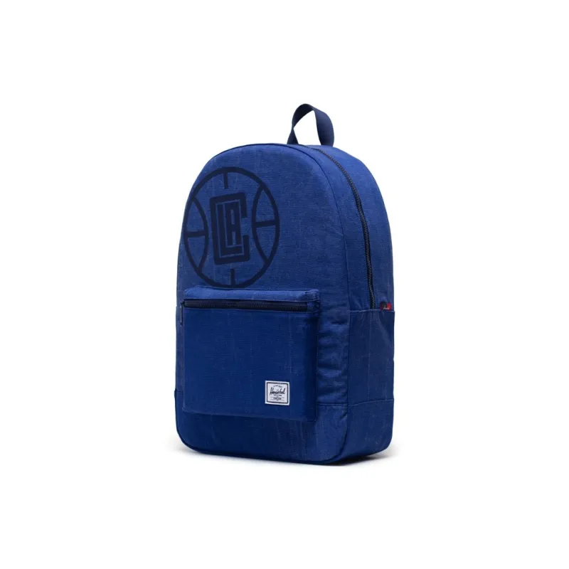NBA Enzyme Wash Cotton Canvas Backpack Unisex Blue-1
