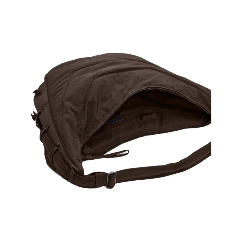 Lemaire Nylon Crossbody Bag, Shoulder Bag Tubas Unisex Dark Chocolate-2