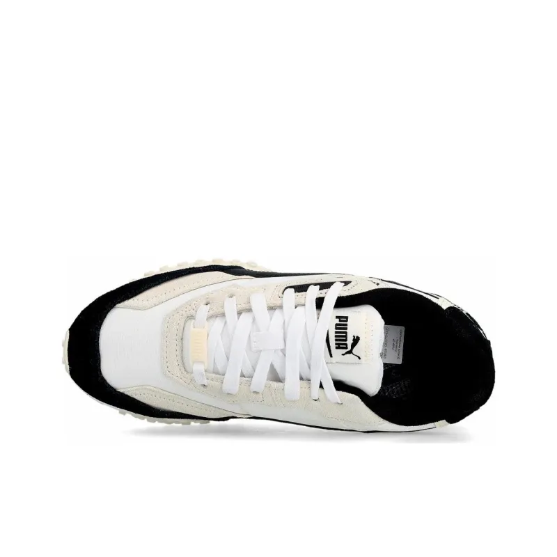 PUMA Blktop Rider Anti Slip Wear Resistant Low Top Running Shoes Unisex Black White-2