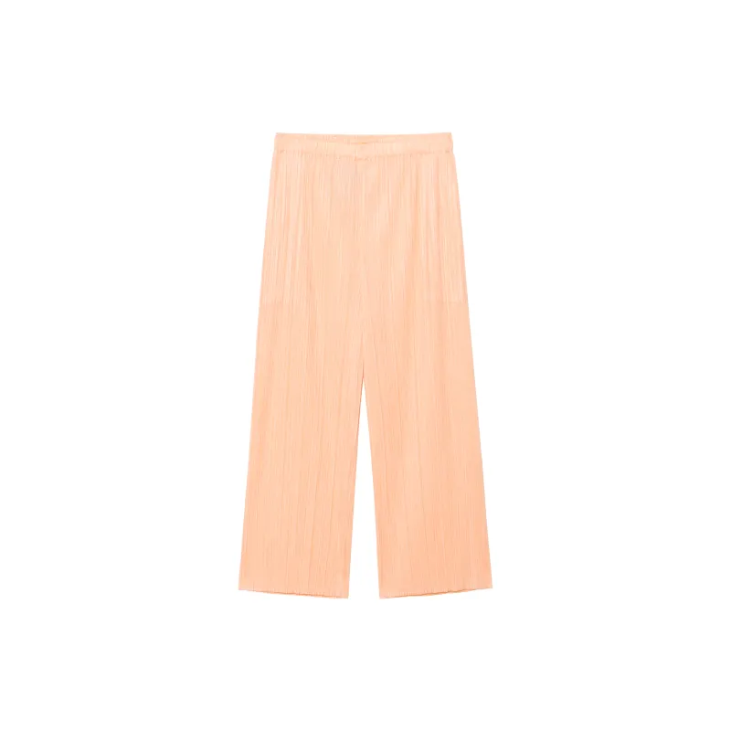 PLEATS PLEASE ISSEY MIYAKE SS23 Casual Pants Women's Orange-1