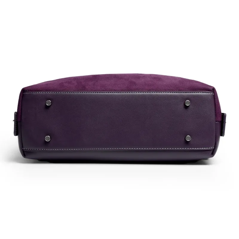 Mulinsen Polyurethane Crossbody Bag Shoulder Bag Women's Purple/Dark Green-6