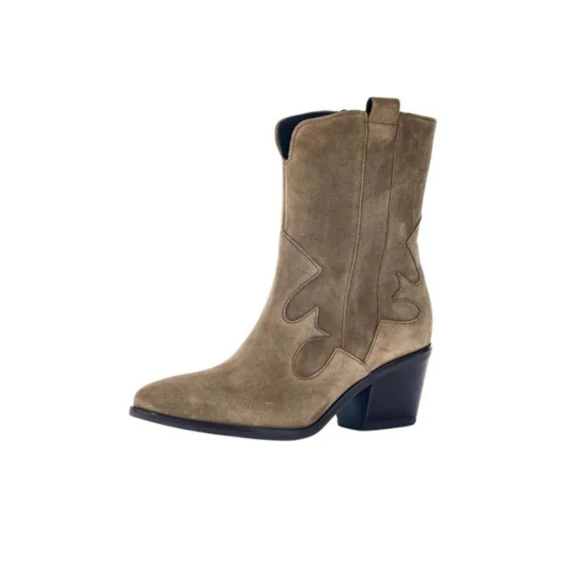 Gabor Comfort Ankle Boots 6.5cm Women's Brown-1