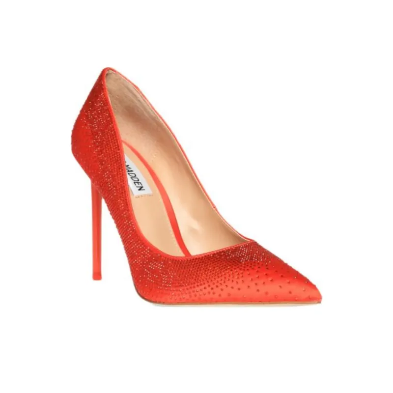 STEVE MADDEN Slim Heel High Heels 10.5cm Women's Orange-3