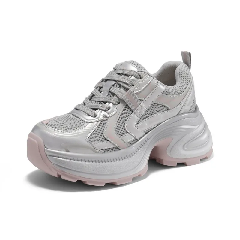 BELLE Abrasion Resistant Low Top Chunky Sneakers Women's-5