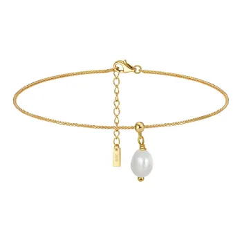 ZHENZHUAOMI Freshwater Pearl Anklets Women's