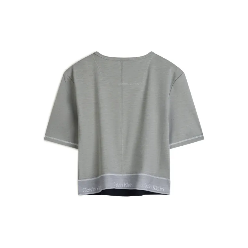 Calvin Klein Logo waistband Crop Top-4