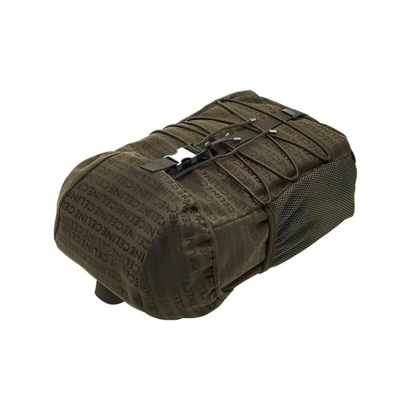 CELINE Jacquard Fabric Backpack Medium Size Men's Khaki-3