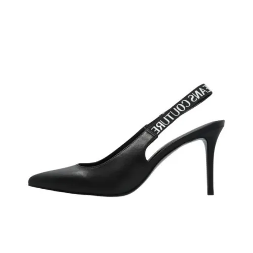 VERSACE JEANS COUTURE Slim Heel High Heels 9.5cm Women's Black