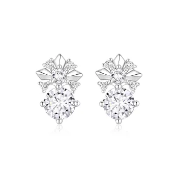KADER 925 Sterling Silver Stud Earrings Women's