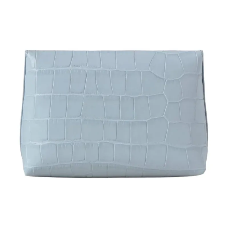 Mulberry Darley Cow Leather Makeup Bag Small Size Women's Light Blue-2
