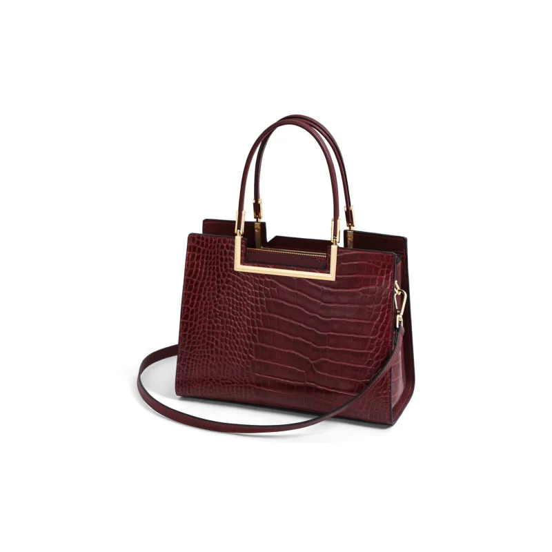 COMELY Cow Leather Handbags Shoulder Bag Crossbody Bag Regular Women's Burgundy-4