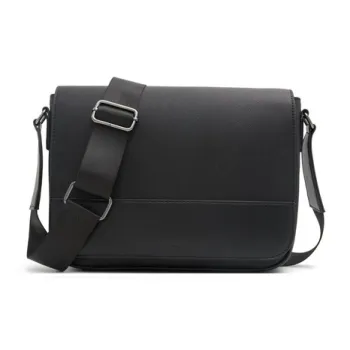 ALDO Artificial Leather Briefcase Crossbody Bag Medium Size Men's Black
