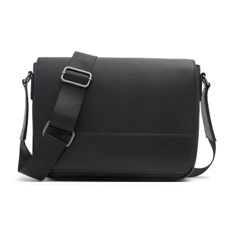 ALDO Artificial Leather Briefcase Crossbody Bag Medium Size Men's Black-0