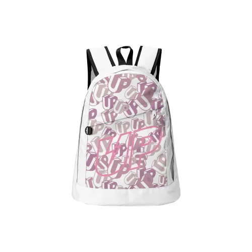 TURN UP Polyester Backpack Regular Unisex White