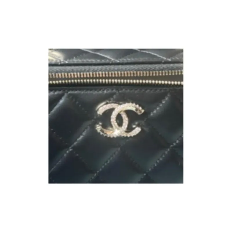 CHANEL Sheepskin Shoulder Bag, Crossbody Bag, Handbag Women's Black-4