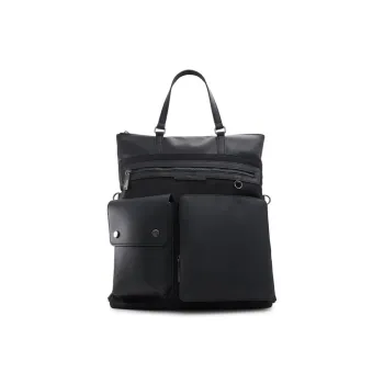 ALDO Nylon Artificial Leather Handbag Medium Size Men's Black