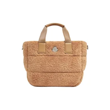 Moncler Nylon Tote Bag Shopping Bag Shoulder Bag Crossbody Bag Handbag Mini Women's Camel