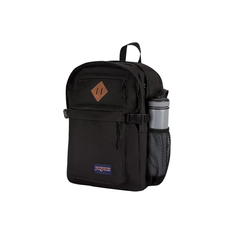 JanSport Suede Laptop Backpack Unisex Black-3