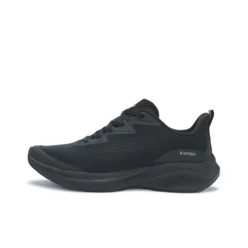 RAPIDO Shock Absorbers Low Top Running Shoes Unisex Black