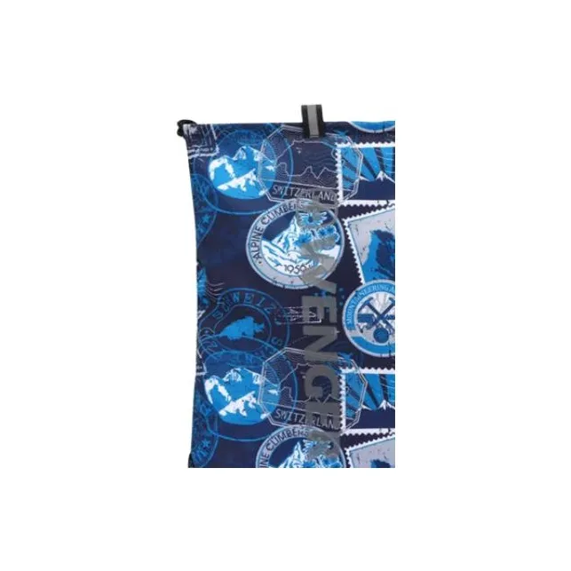 Wenger Nylon Fabric Portable Crossbody Bag Shoulder Bag Large Size Unisex Blue Print-5