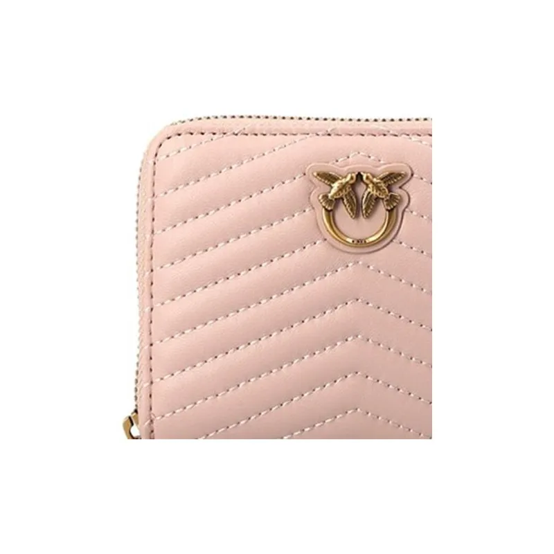 PINKO Taylor Leather Wallet Women's Pink-4